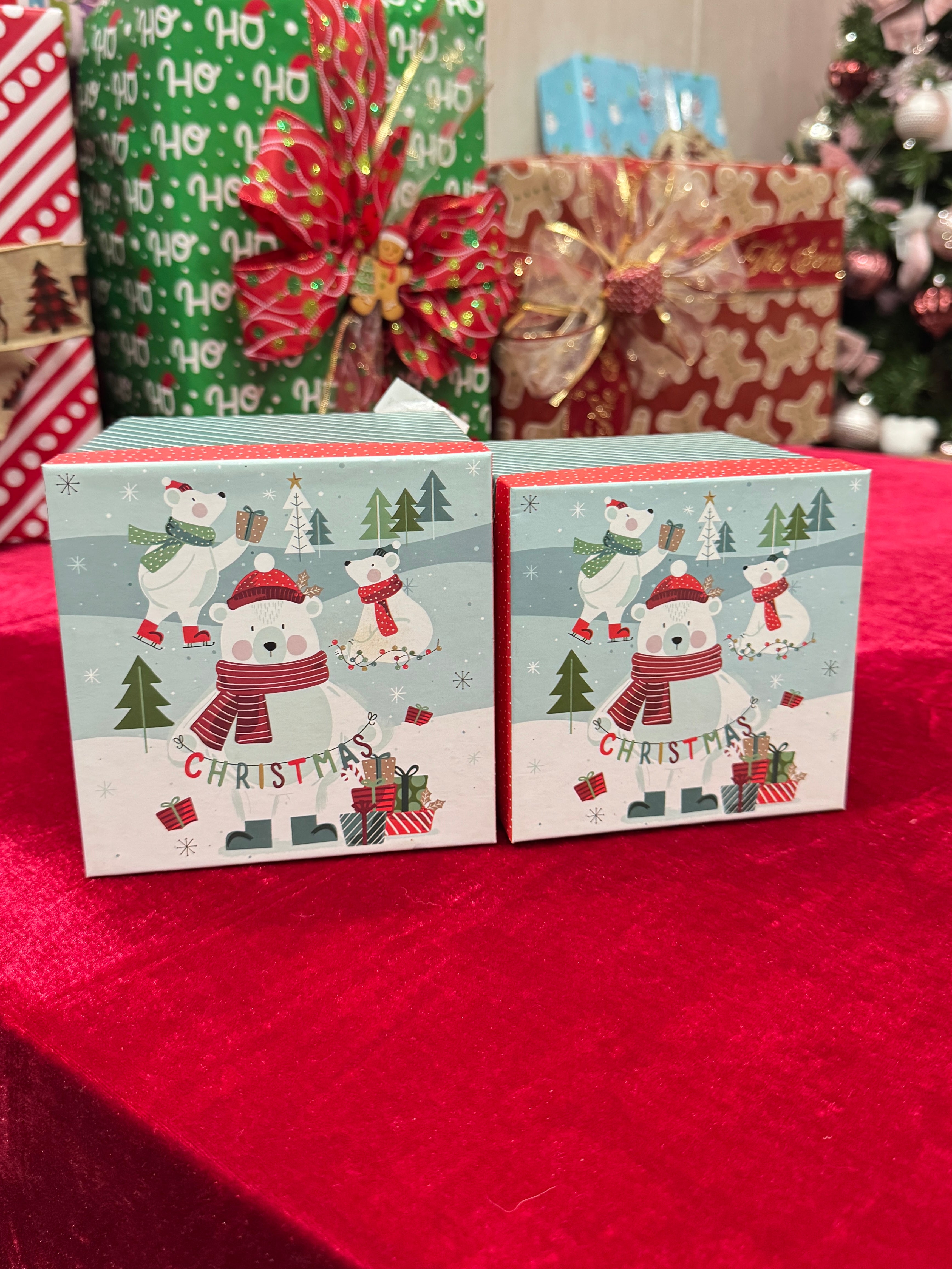 Cajas cartón rígidas navideñas