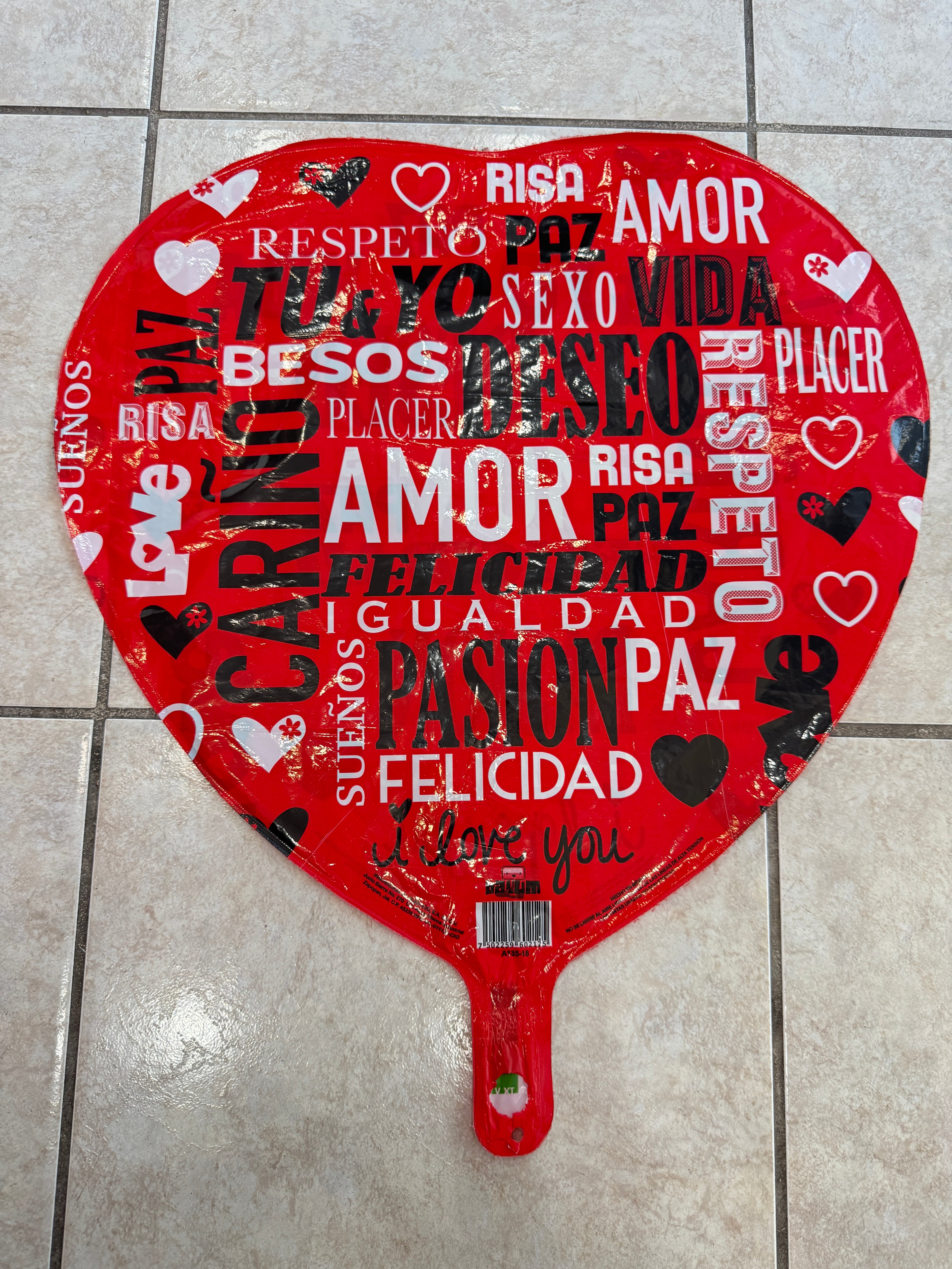 Globo Amor/San Valentín