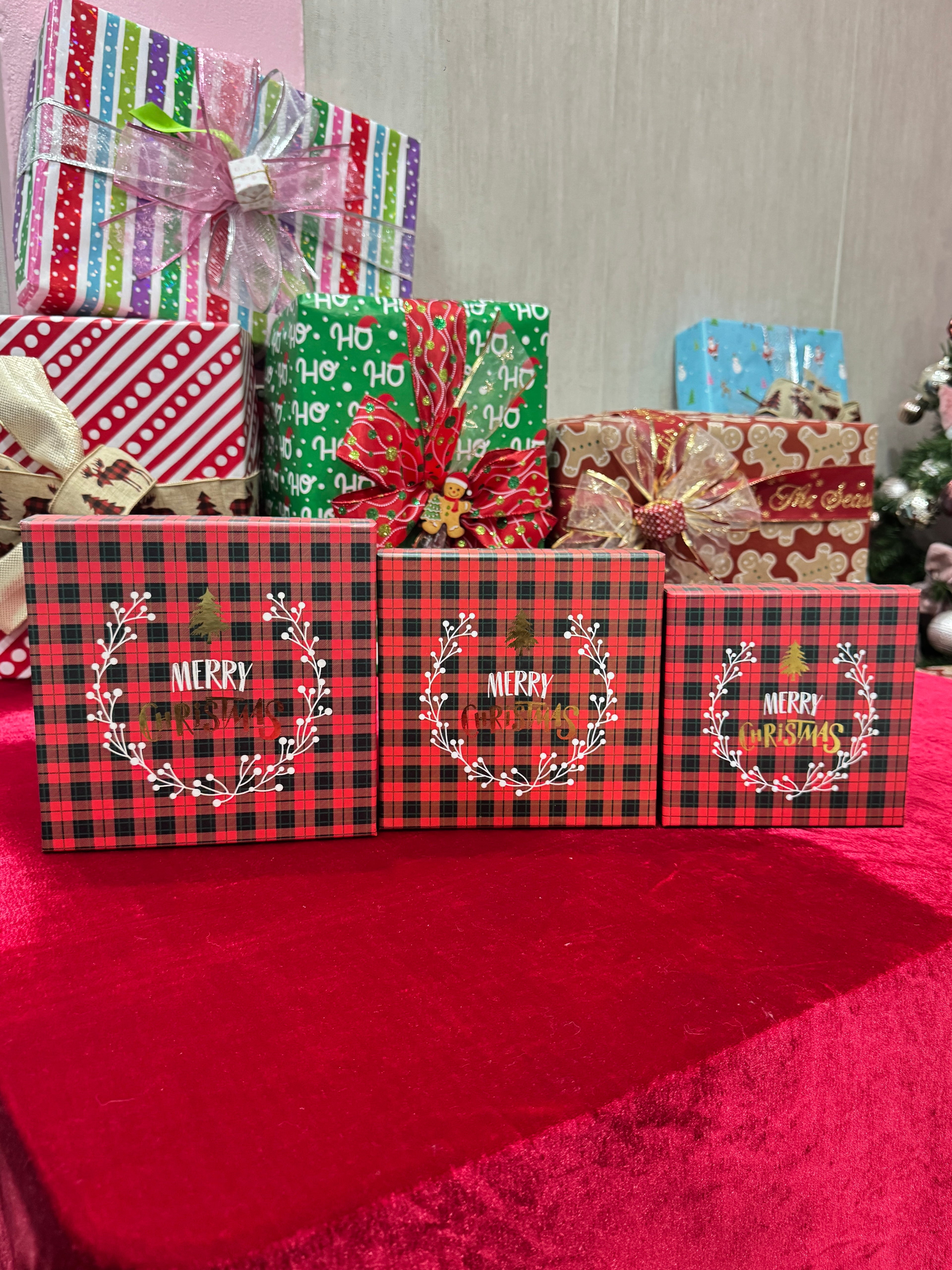 Cajas cartón rígidas navideñas